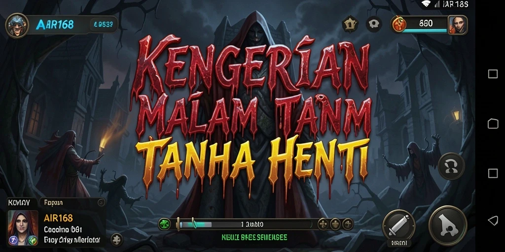Tampilan gameplay menegangkan dari AIR168 dengan suasana Horror yang mencekam.