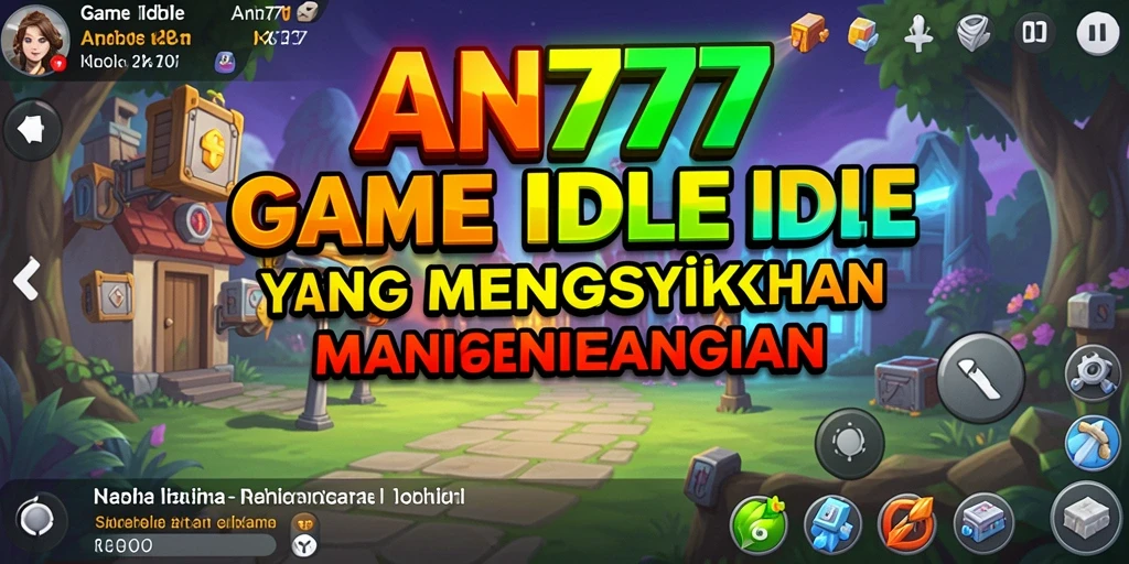 Tampilan gameplay utama AN777 dengan karakter yang berkembang.