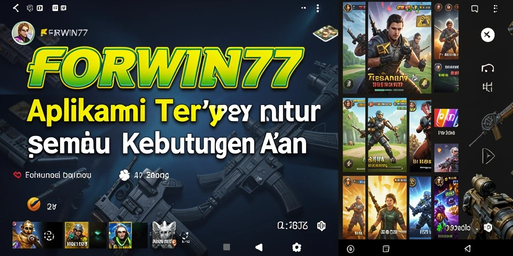 Tampilan utama FORWIN77 dengan fitur-fitur utility yang memudahkan pengelolaan.