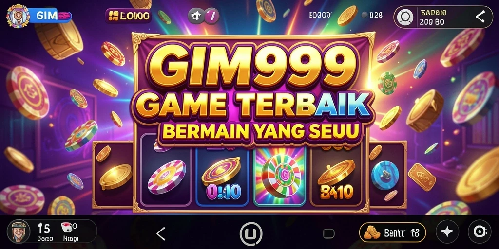 Screenshot utama GIM999 menampilkan gameplay menarik dengan tema slot yang beraneka ragam.