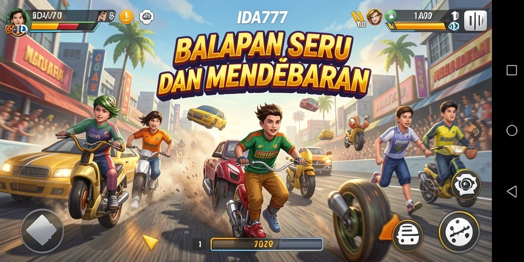 Tampilan gameplay seru dan mendebarkan dari IDA777.