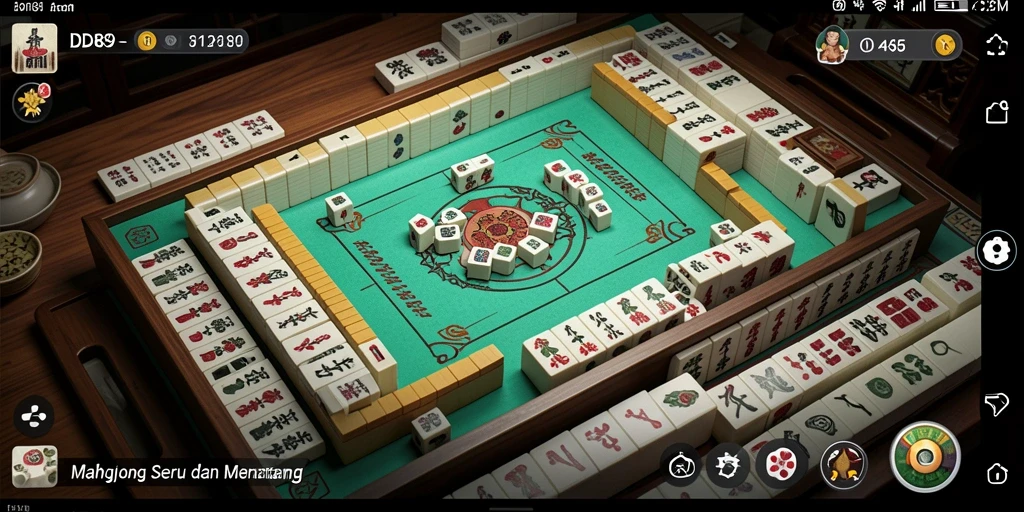 Tampilan menarik dari gameplay Mahjong di IDR89.