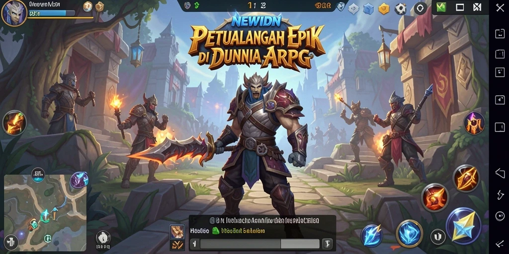 Tangkapan layar gameplay NEWIDN menampilkan aksi pertempuran yang menegangkan.