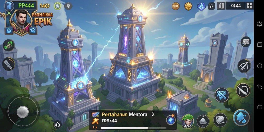 Gameplay seru PP444 dalam genre Tower Defense yang menantang.