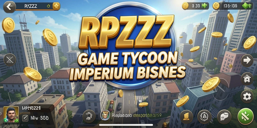 Screenshot gameplay RPZZZ yang menunjukkan aktivitas bisnis yang dinamis.