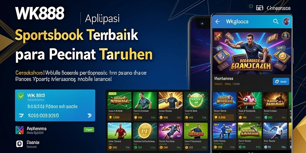 Tangkapan layar menunjukkan antarmuka sportsbook WK888 yang menarik dan mudah digunakan.