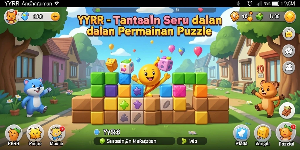 Tampilan gameplay YYRR yang menantang dan mengasyikkan.